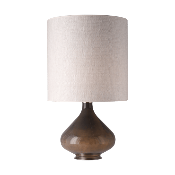 Lampe de table Flavia, base grise, Babel Beige M Flavia Lamps