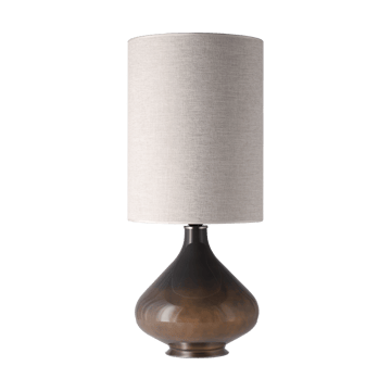 Lampe de table Flavia, base grise - London Beige L - Flavia Lamps