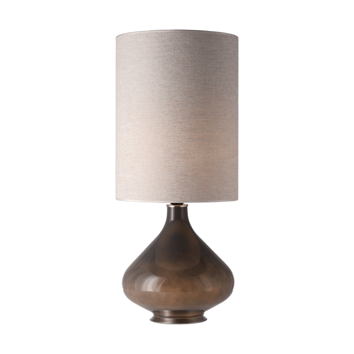 Lampe de table Flavia, base grise - London Beige L - Flavia Lamps