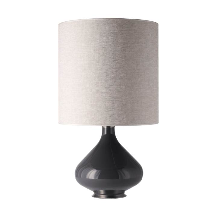 Lampe de table Flavia, base grise - London Beige M - Flavia Lamps