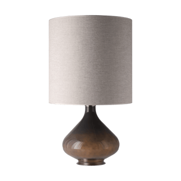 Lampe de table Flavia, base grise - London Beige M - Flavia Lamps