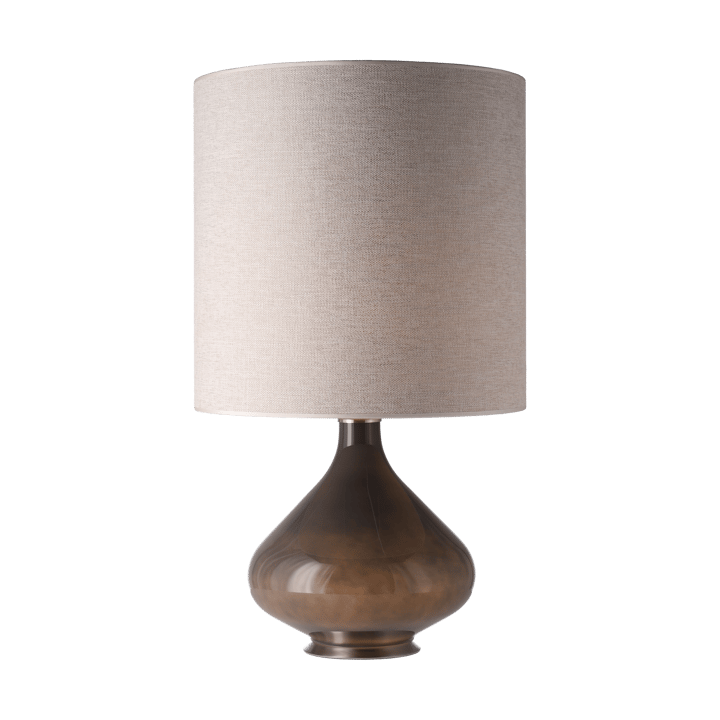 Lampe de table Flavia, base grise - London Beige M - Flavia Lamps