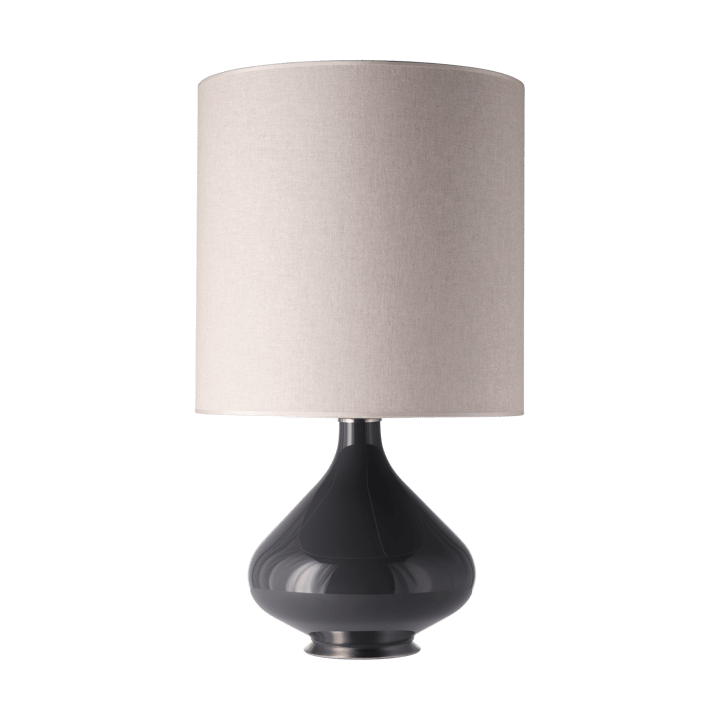 Lampe de table Flavia, base grise - Milano Tostado M - Flavia Lamps