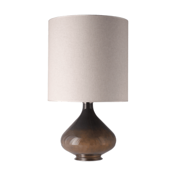 Lampe de table Flavia, base grise - Milano Tostado M - Flavia Lamps