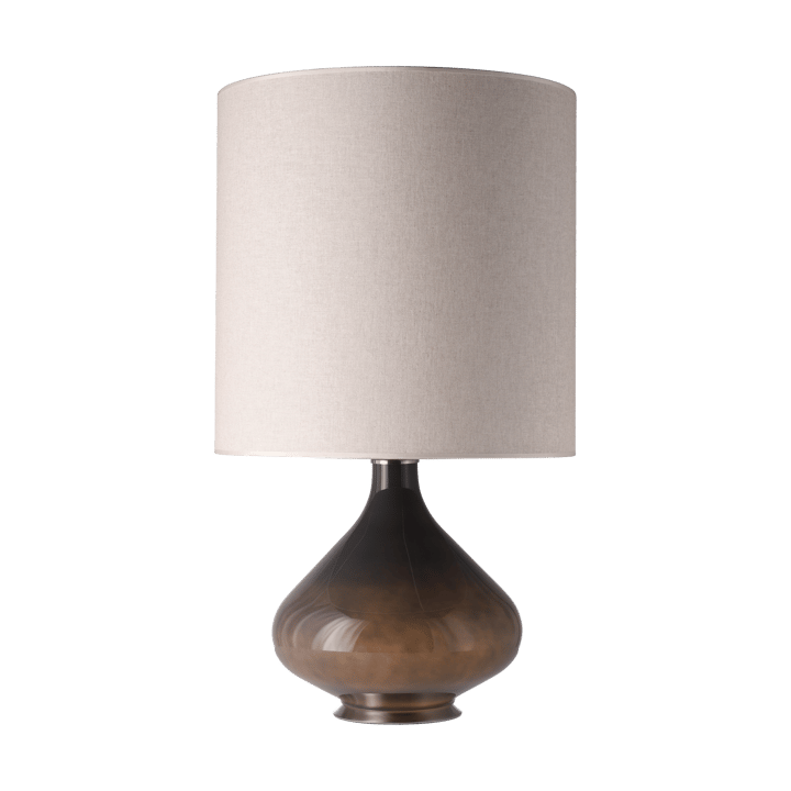 Lampe de table Flavia, base grise - Milano Tostado M - Flavia Lamps