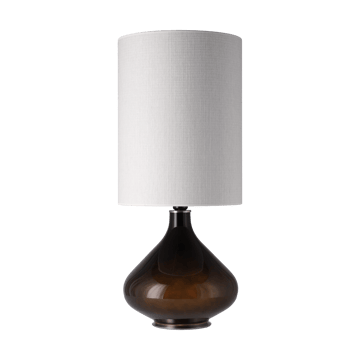 Lampe de table Flavia, base noire - Babel Beige L - Flavia Lamps