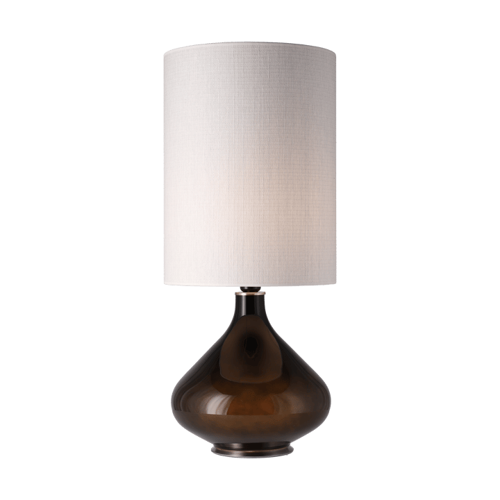 Lampe de table Flavia, base noire - Babel Beige L - Flavia Lamps