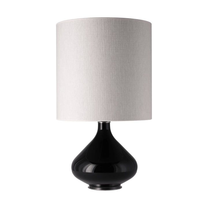 Lampe de table Flavia, base noire - Babel Beige M - Flavia Lamps