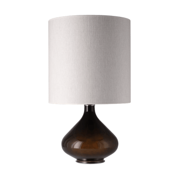 Lampe de table Flavia, base noire - Babel Beige M - Flavia Lamps