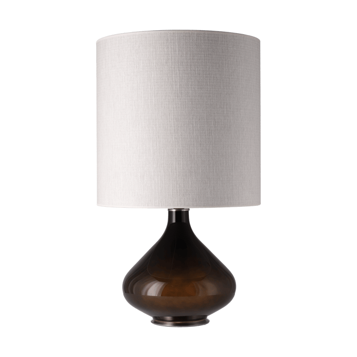 Lampe de table Flavia, base noire, Babel Beige M Flavia Lamps