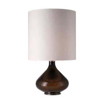 Lampe de table Flavia, base noire - Babel Beige M - Flavia Lamps