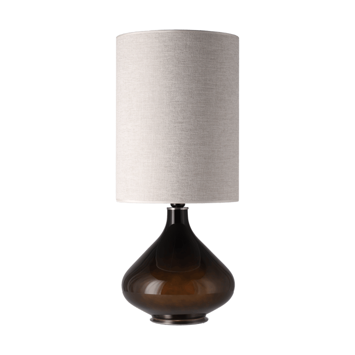 Lampe de table Flavia, base noire - London Beige L - Flavia Lamps