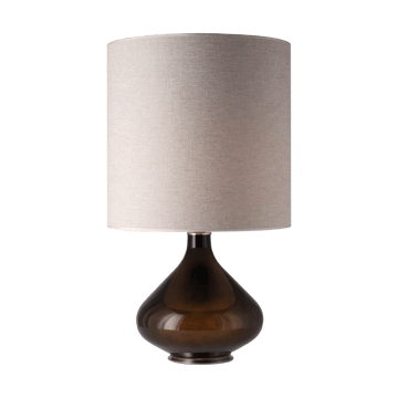 Lampe de table Flavia, base noire - London Beige M - Flavia Lamps