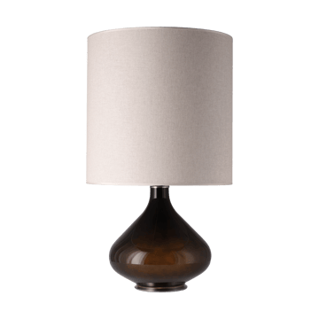 Lampe de table Flavia, base noire - Milano Tostado M - Flavia Lamps