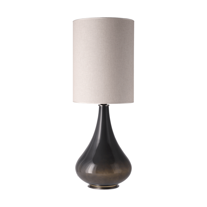 Lampe de table Renata, base grise - Milano Tostado L - Flavia Lamps