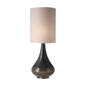 Lampe de table Renata, base grise - Milano Tostado L - Flavia Lamps