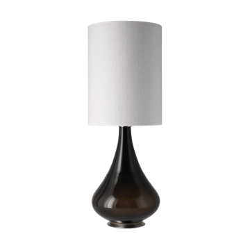 Lampe de table Renata, base noire - Babel Beige L - Flavia Lamps