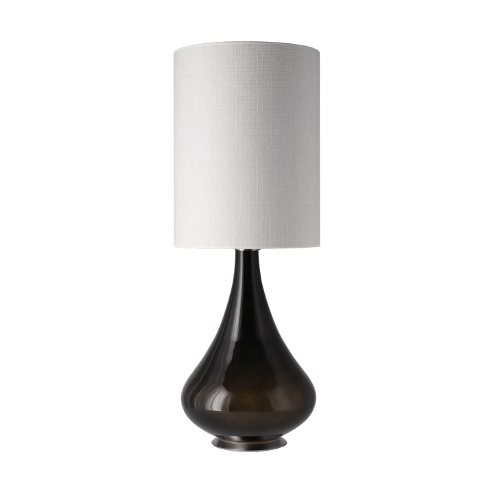 Lampe de table Renata, base noire, Babel Beige L Flavia Lamps