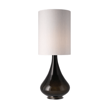 Lampe de table Renata, base noire - Babel Beige L - Flavia Lamps