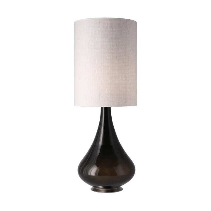 Lampe de table Renata, base noire, Babel Beige L Flavia Lamps