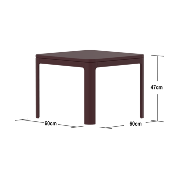 Table Nova 47x60x60 cm - Contreplaqué Grenade - FLEXA