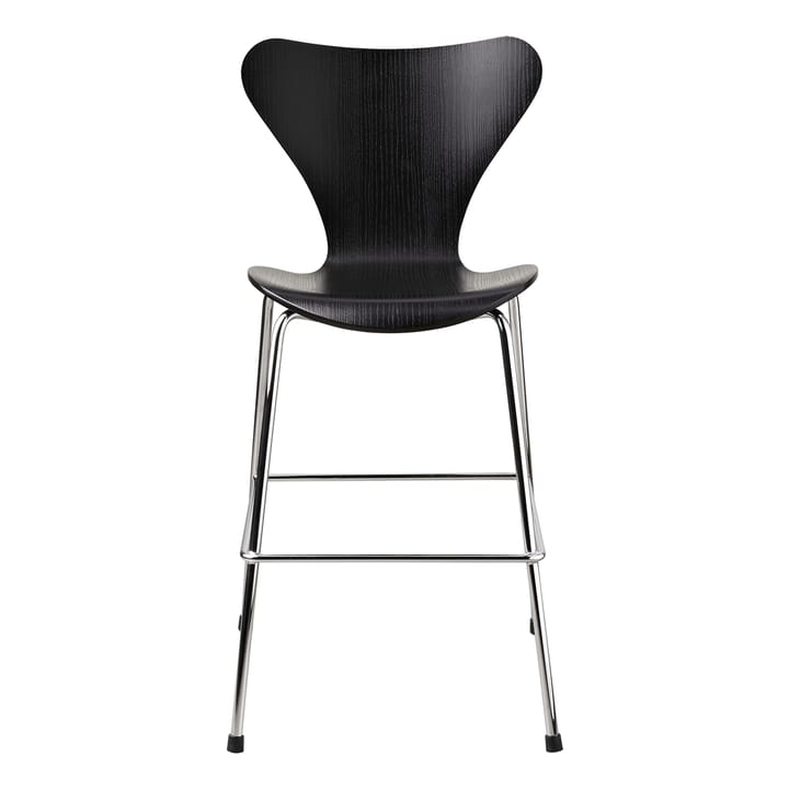 Chaise 3177 Series 7 Junior chrome - Black - Fritz Hansen