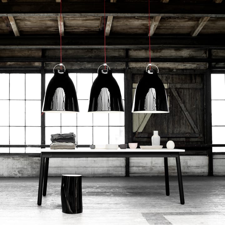 Suspension lumineuse Caravaggio P4, Noir Fritz Hansen