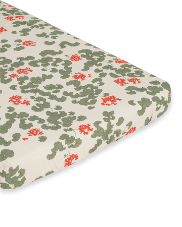 Drap-housse Pelargonium Muslin - 160x200x30 cm - Garbo&Friends