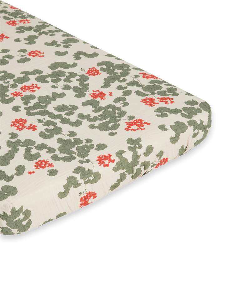 Drap-housse Pelargonium Muslin, 90x200x30 cm Garbo&Friends