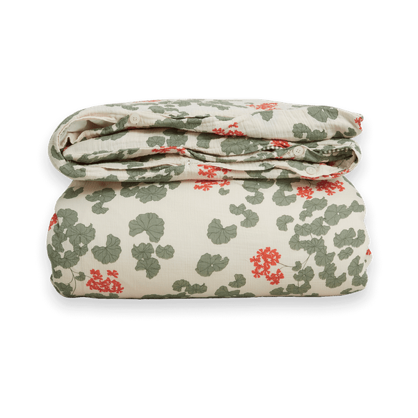  Housse de couette double Pelargonium Muslin - 220x240 cm - Garbo&Friends