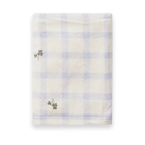 Serviette de bain Gingham Sorrel Blue Terry - 70x140 cm - Garbo&Friends