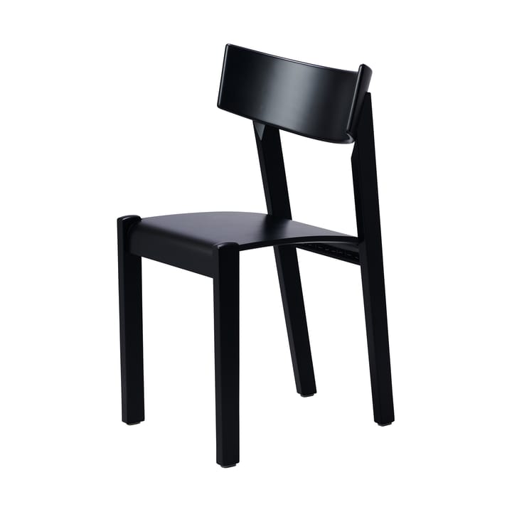 Chaise Tati, Siège plaqué hêtre - teinté noir Gärsnäs