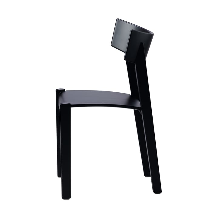 Chaise Tati, Siège plaqué hêtre - teinté noir Gärsnäs