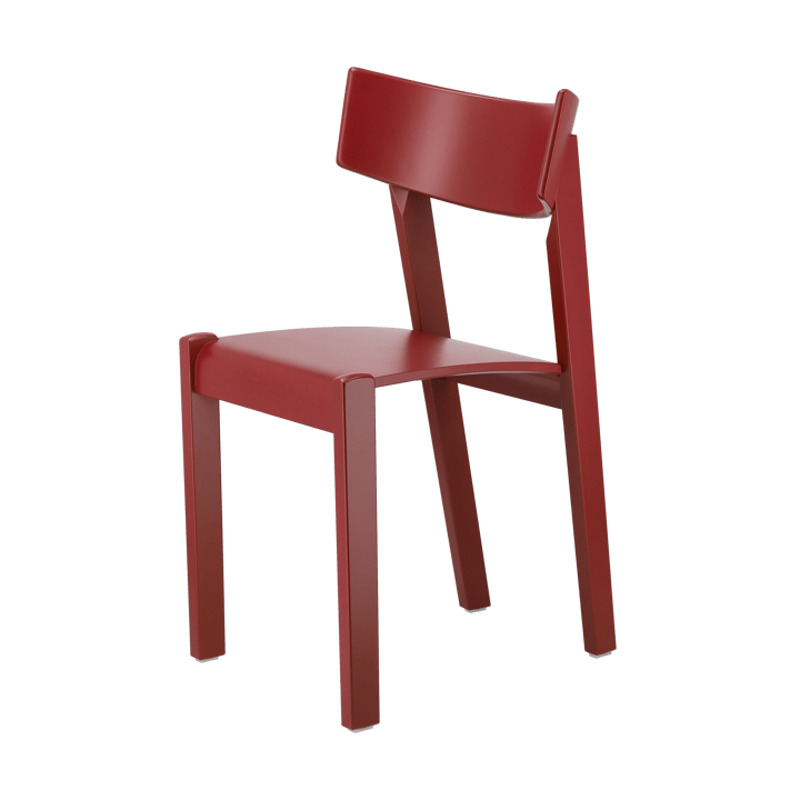 Chaise Tati, Siège plaqué hêtre - teinté rouge Gärsnäs