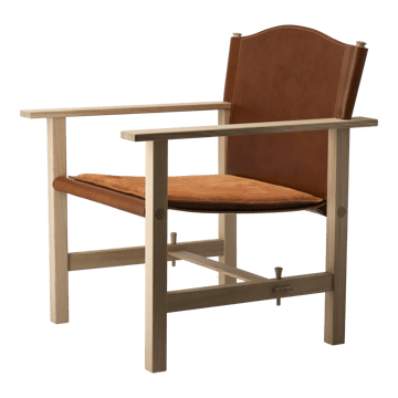 Fauteuil Ferdinand - Chêne non traité - cuir Tärnsjö cognac - Gärsnäs