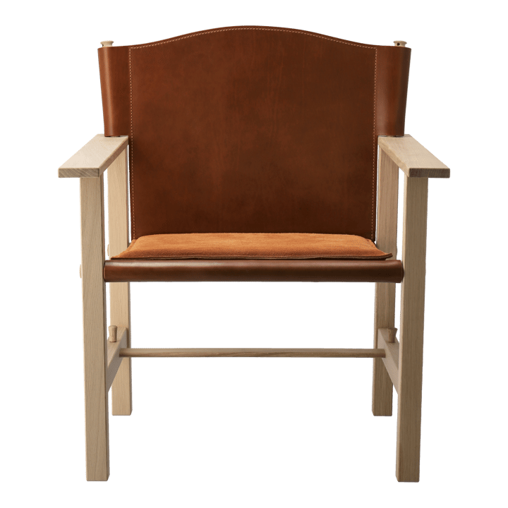 Fauteuil Ferdinand, Chêne non traité - cuir Tärnsjö cognac Gärsnäs