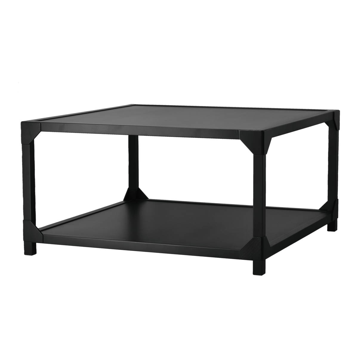 Gärsnäs Table Basse Bleck 75x75 cm placage Hêtre - teinture noire