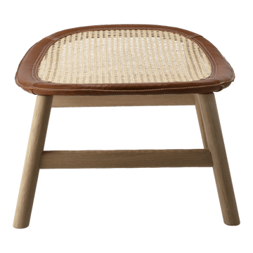 Tabouret Dandy - Chêne-naturel-cuir Tärnsjö cognac - Gärsnäs