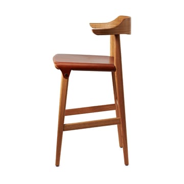 Tabouret de bar Hedda - Chêne-pure-cuir de Tärnsjö cognac - Gärsnäs