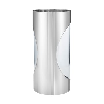 Bougeoir Chrome contours hurricane 33 cm - Acier inoxydable - Georg Jensen