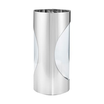 Lanterne Chrome contours hurricane 28 cm - Acier inoxydable - Georg Jensen