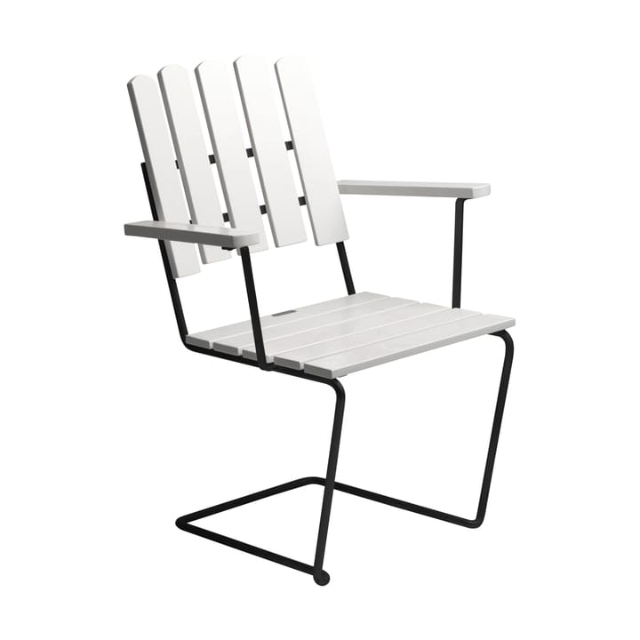 Fauteuil A2 - Laque blanche chêne-noir - Grythyttan Stålmöbler