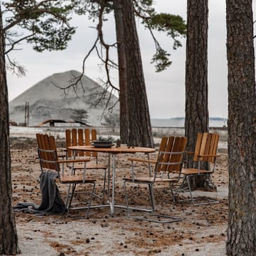 Table à manger 9A - Teck Ø120 cm - Grythyttan Stålmöbler