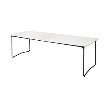 Table à manger B31 230 cm - Chêne laqué blanc-noir - Grythyttan Stålmöbler