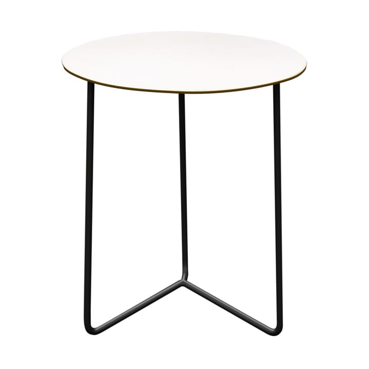 Table High Tech ø60 cm - Blanc stratifié compact-noir - Grythyttan Stålmöbler