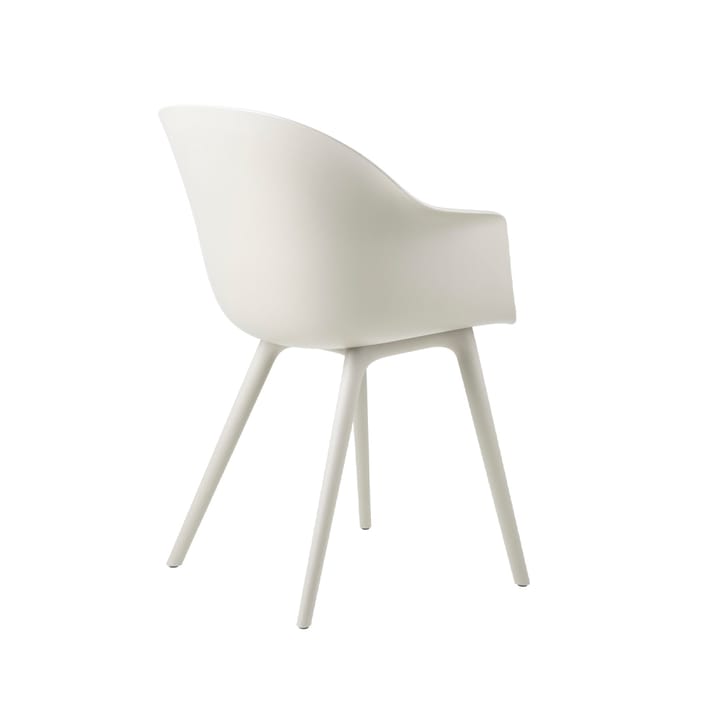 Chaise Bat Plastic, alabaster white GUBI