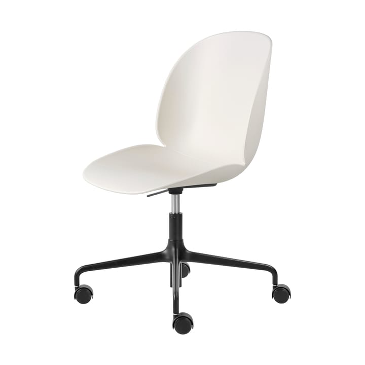 Chaise de bureau Beetle Meeting Chair - Alabaster white-black - GUBI