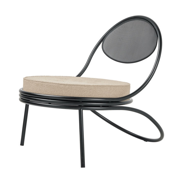 Copacabana Outdoor Lounge Chair assise rembourrée - Lorkey limonta 41-supports noirs - GUBI
