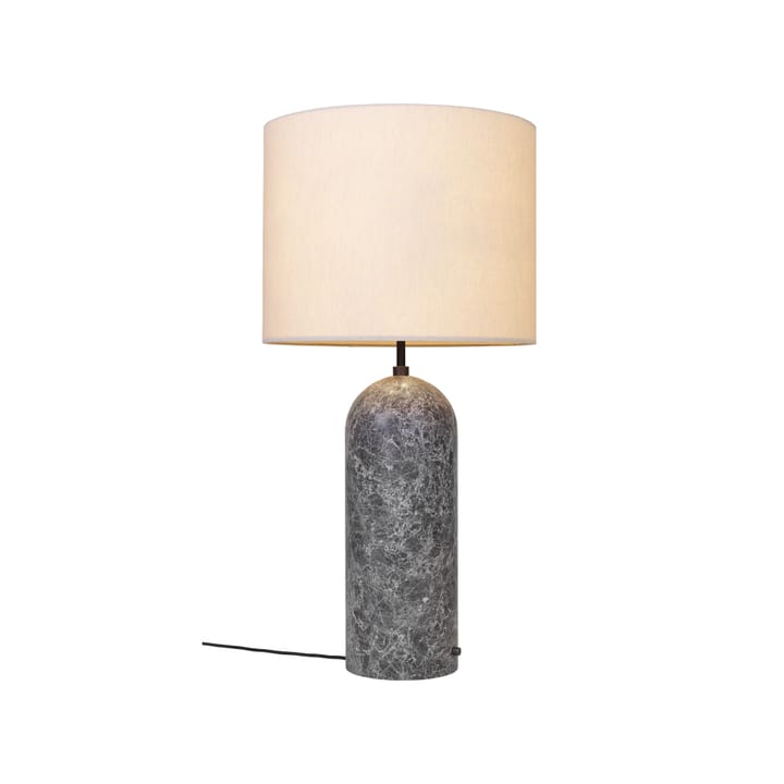 Lampadaire Gravity XL, marbre gris/toile, low GUBI