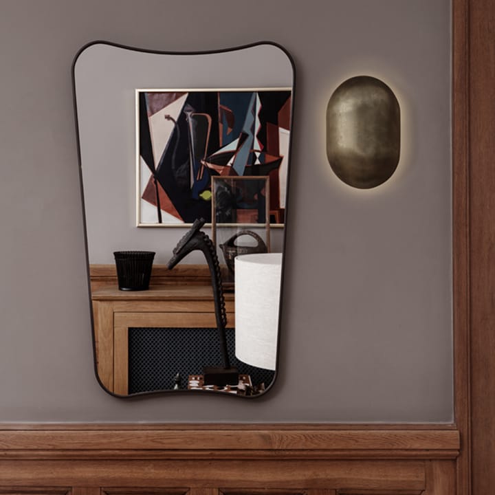 Miroir F.A.33, black brass, grand GUBI